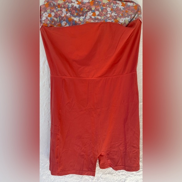 Outdoor Voices Exercise Dress In Paprika Bloom, adjustable straps; size XL - Picture 5 of 10